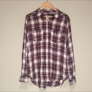 NWOT Mossimo Flannel Button Up Top